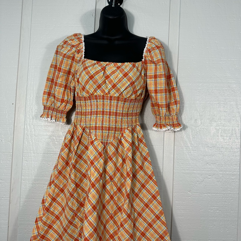 BETSEY JOHNSON Womens Orange  Dress Size M NWT - Picture 4 of 11